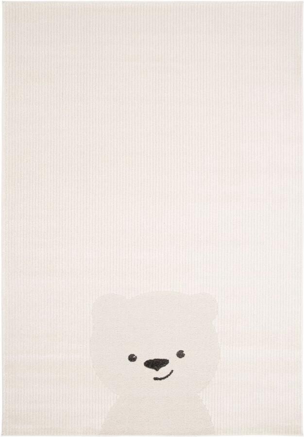 Amiah Vloerkleed babykamer Softpaw Bearly ivoor 120x170 cm