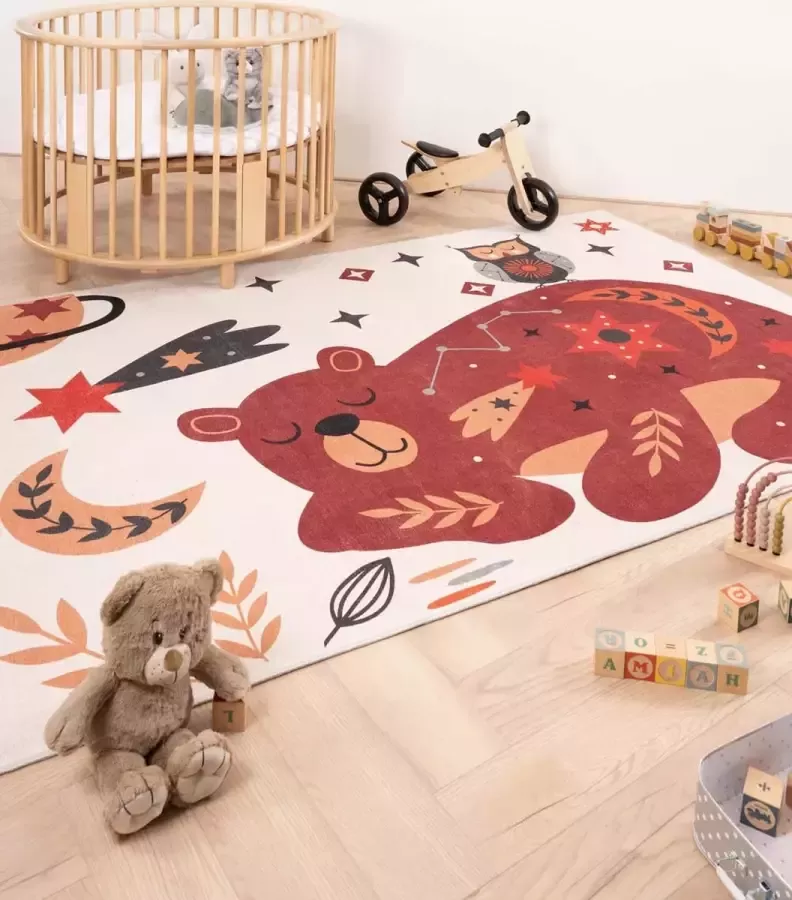 Amiah Kinderkleed beer Happy Dreams Multicolor 80x150 cm