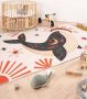 Amiah Kinderkleed walvis Happy Dreams Multicolor 140x200 cm - Thumbnail 2