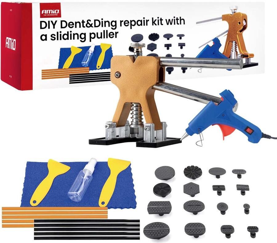 AMIO Uitdeuk en buts reparatieset met Slide Hammer – PDR -04599