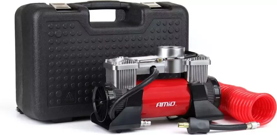 AMIO Auto luchtcompressor 2-cilinder 12V