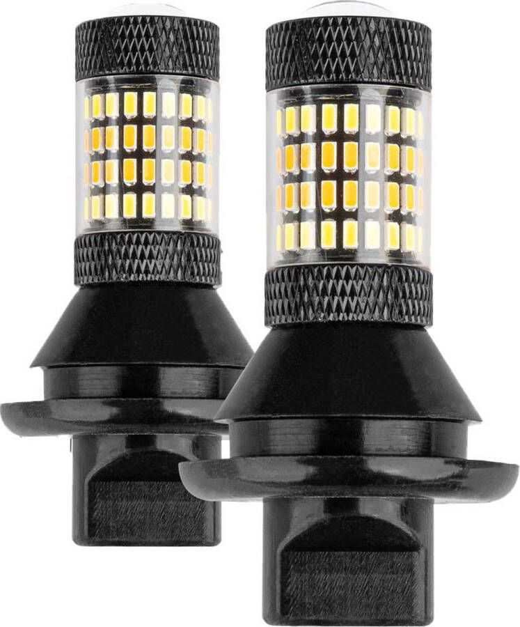 AMIO PY21W BAU15s 1156 DRL met Knipperlicht Functie 2in1 Lamp Dagrijverlichting en Richtingaanwijzer 12V (set)