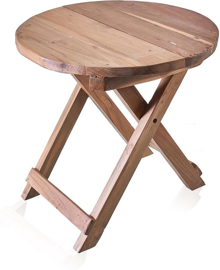 Ancient Wisdom Ronde opvouwbare salontafel 50x50cm