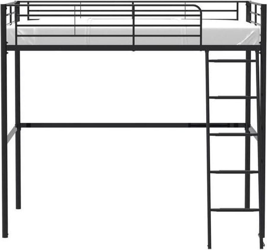 Andere Metalen mezzanine bed Zwart Bedbodem inbegrepen 140 x 200 cm ELIOT