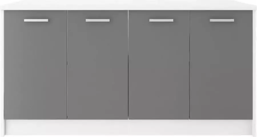 Andere ULTRA Middeneiland L 164 cm met werkblad Mat grijs