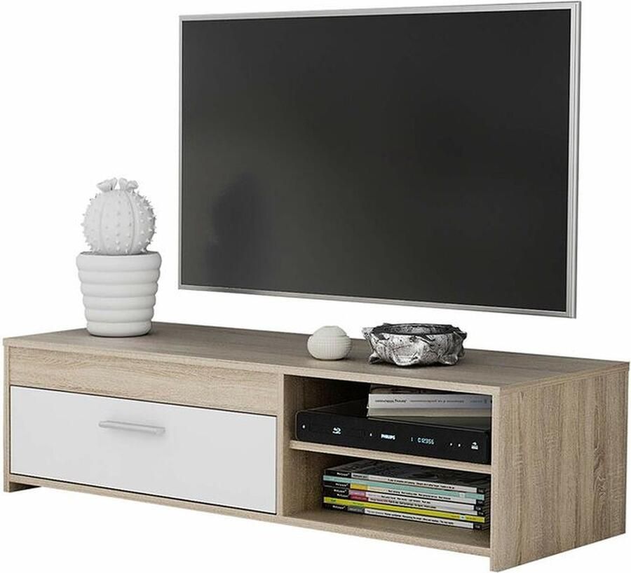 Anders Tv-meubel PILVI PCOT11-Q45F Wit Hout