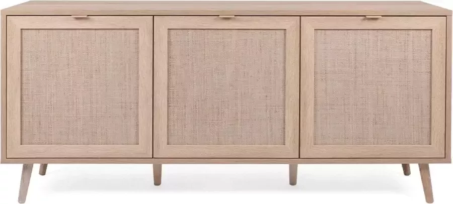 CaliCosy Dressoir met 3 Deuren L150 cm Rotan afdruk Bali - Foto 2