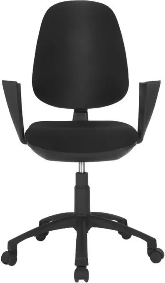 Anders Bureaustoel Zwarte stof 65x65x105 cm TOULOUSE