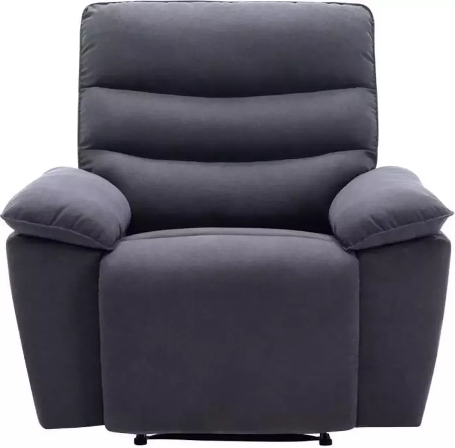 Anders Elektrische relaxfauteuil Donkergrijze stof L 108 x D 96 x H 100 cm BLAKE