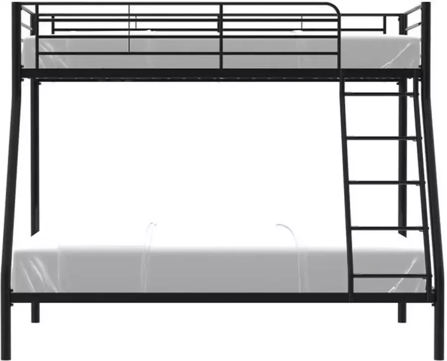 Anders Metalen stapelbedden Zwart Inclusief boxsprings 90 140 x 190 cm BRUCE