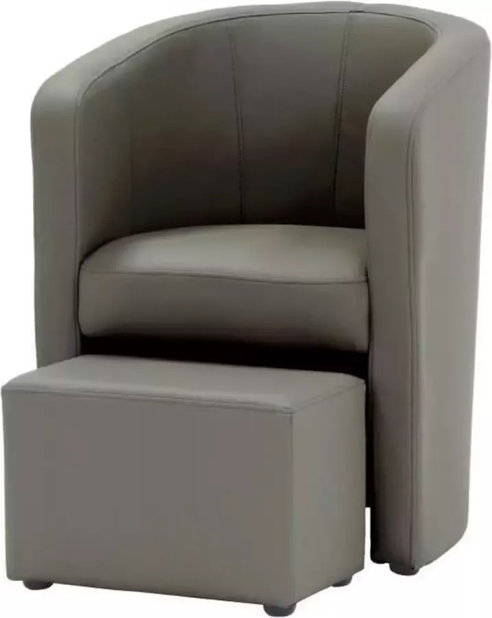 Cstore NINO Fauteuil + poef Faux Taupe - Foto 1