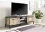 Anders Tv-meubel 2 deuren Zwart Vintage hout L 156 x D 51 x H 50 cm MANTOVA - Thumbnail 2