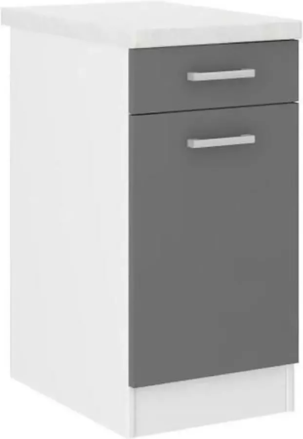 Anders ULTRA Keukenonderstel L 40 cm inclusief werkblad grijs
