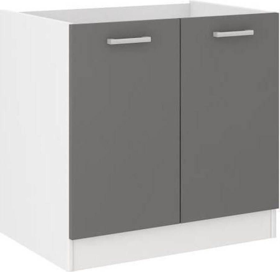 Anders ULTRA Onderkast onder spoelbak L 80 cm Grijs