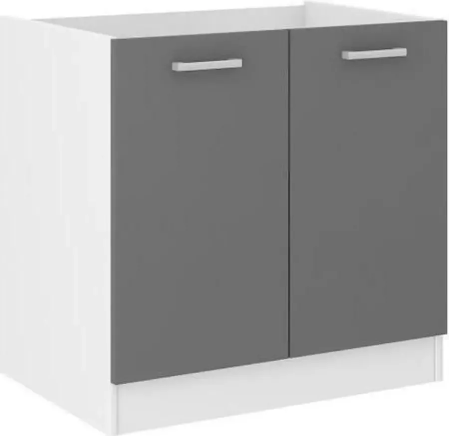 Anders ULTRA Onderkast onder spoelbak L 80 cm Grijs