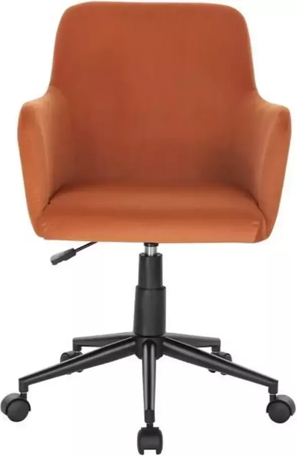 Anders VINTY Verstelbare bureaustoel Oranje stof L 57 x D 60 x H 84 94 cm