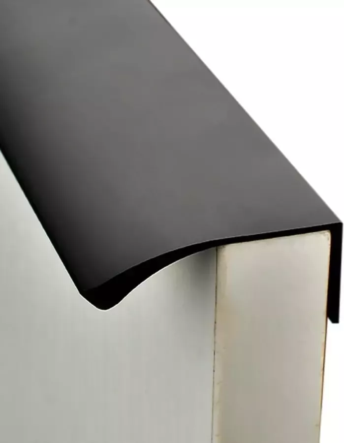 60cm Afgeronde Handgreep Mat Zwart Keukenkastjes voor Deurtjes - Foto 2