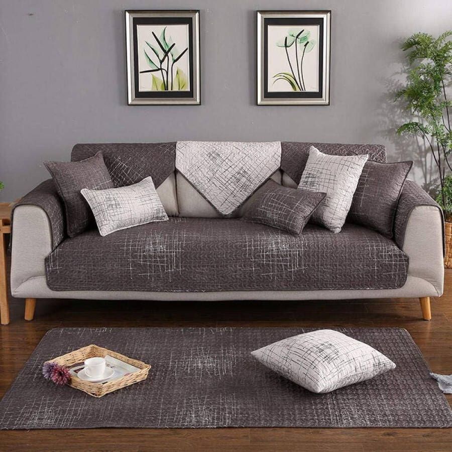 Andyou bankhoes 70*180cm katoen antislip grijs