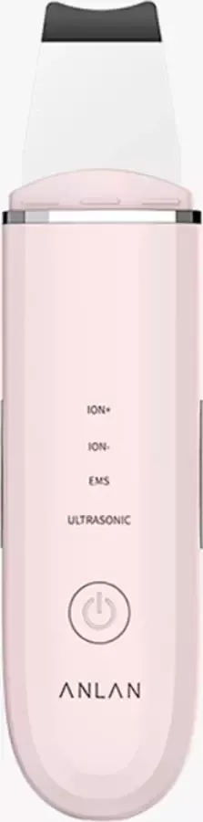 Anlan Skin Scrubber Utrasound Ultrasone Huid Scrubber Huid Scrubber Elektrisch Ultrasone Gezichtsreiniger Poriën Reinigingsmachine ALCPJ07-04 (roze)