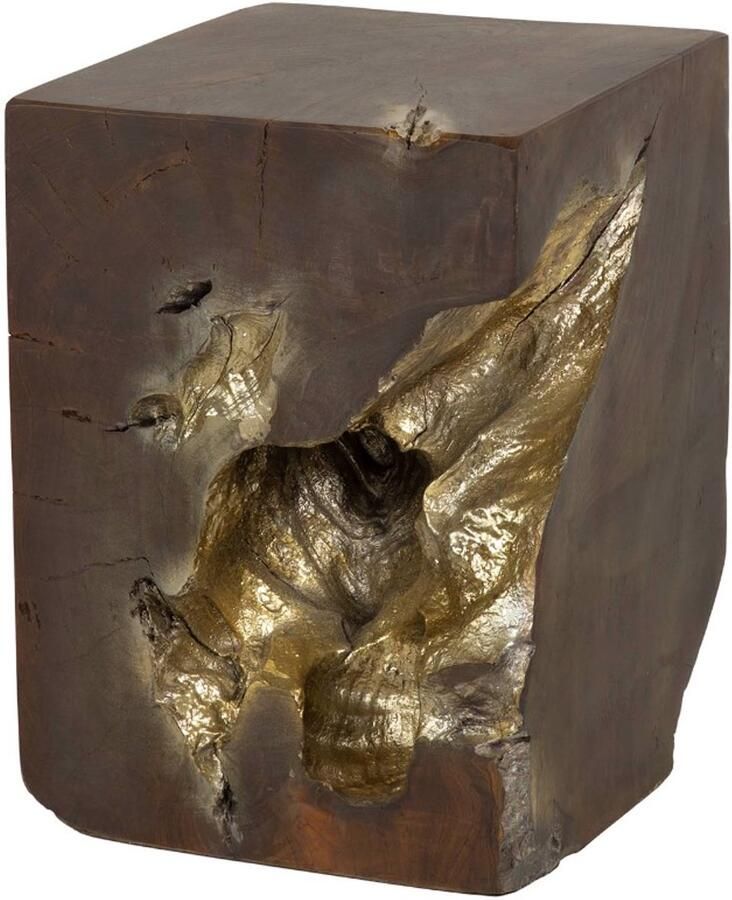 AnLi Style Bijzettafel square grey and gold