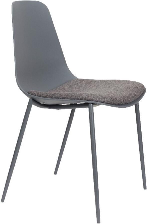 Giga Meubel Eetkamerstoel Grijs Zithoogte 48cm 48 5x49x88cm Jeffrey