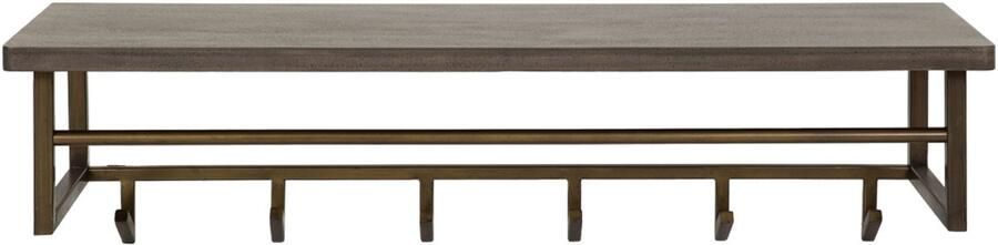 AnLi Style Kapstok Ferro 6 haken hoedenplank