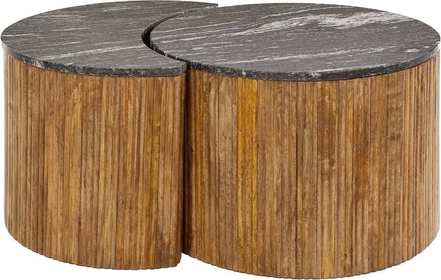 AnLi Style Salontafel set 2 half moon midnight