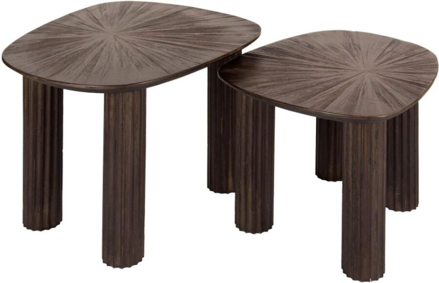 AnLi Style Salontafel set 2 vierhoekig Maya teak