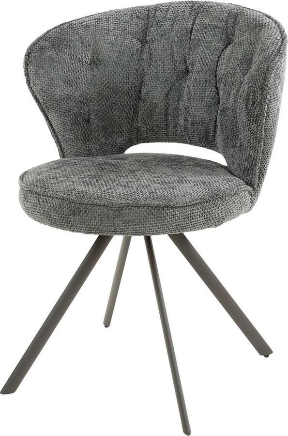 AnLi Style Stoel halfronde rug spring Antraciet