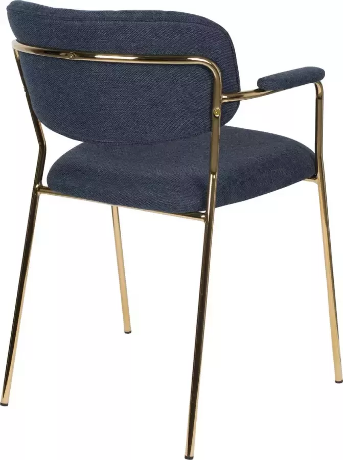 AnLi-Style ARMCHAIR JOLIEN GOLD DARK BLUE - Foto 2