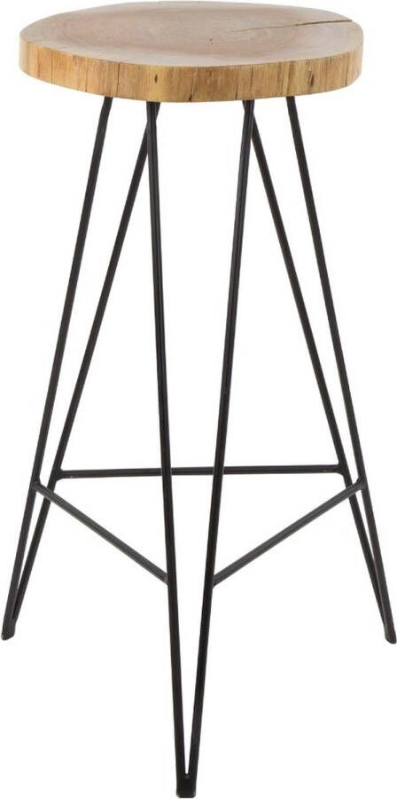 AnLi Style Barstoel stam houten zitting