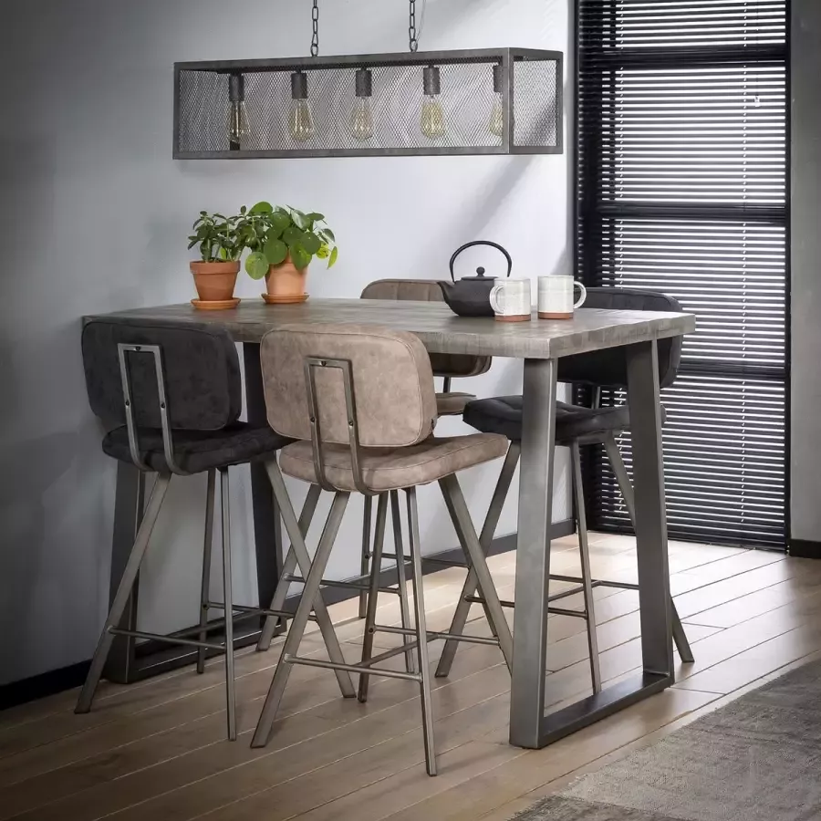 AnLi-Style Bartafel 135x70 massief trapeziumvormig