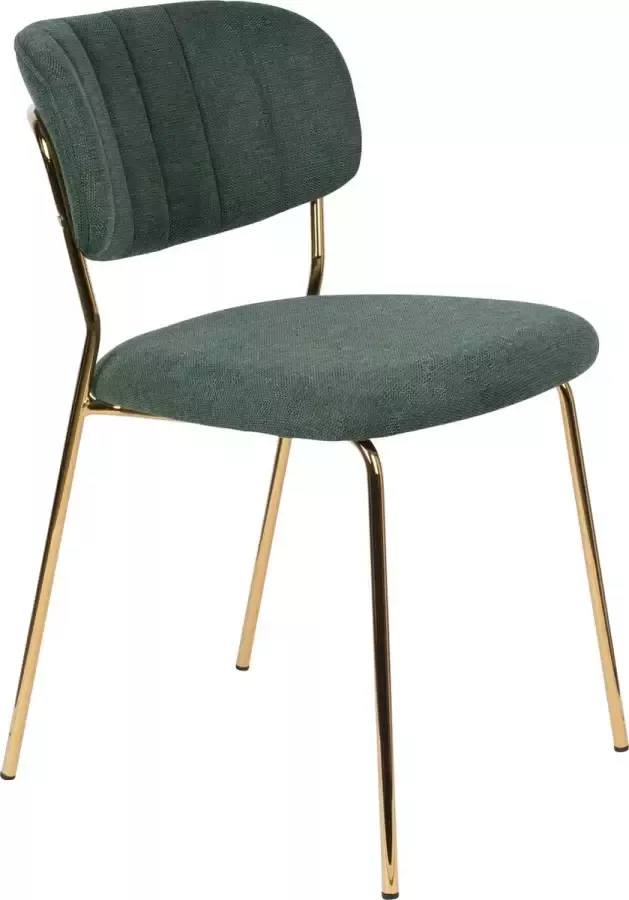 AnLi Style Chair Jolien Gold Dark Green