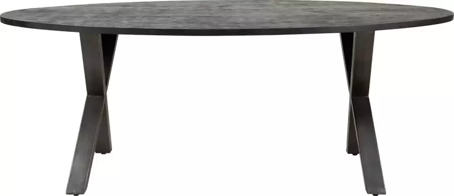 AnLi-Style Eetkamertafel ovaal 200x105 Yucon black