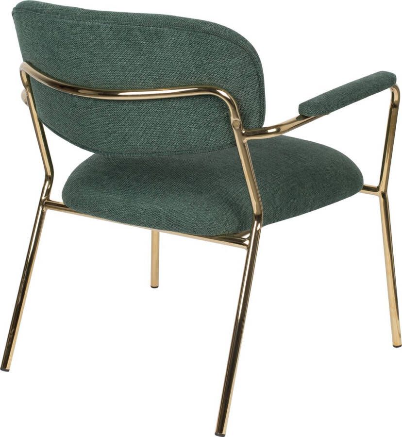 AnLi-Style LOUNGE CHAIR JOLIEN ARM GOLD DARK GREEN