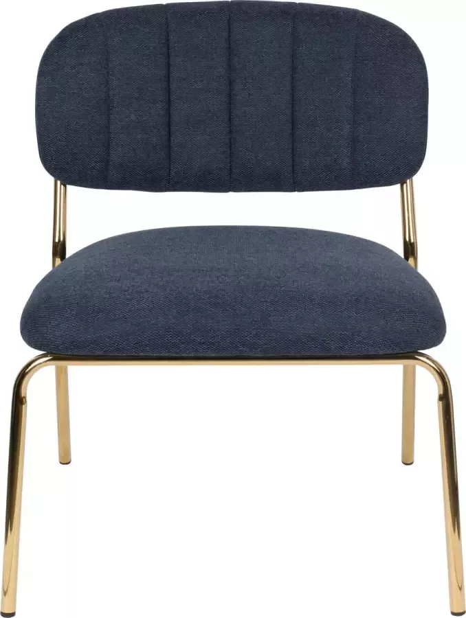 AnLi Style Lounge Chair Jolien Gold Dark Blue - Foto 2