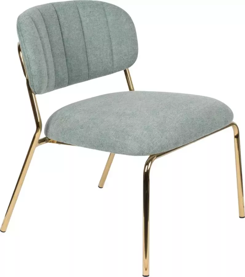 AnLi Style Lounge Chair Jolien Gold Light Green