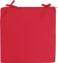 Anna's Collection Stoelkussens voor binnen- en buitenstoelen in de kleur rood 40 x 40 cm Tuinstoelen kussens - Thumbnail 2