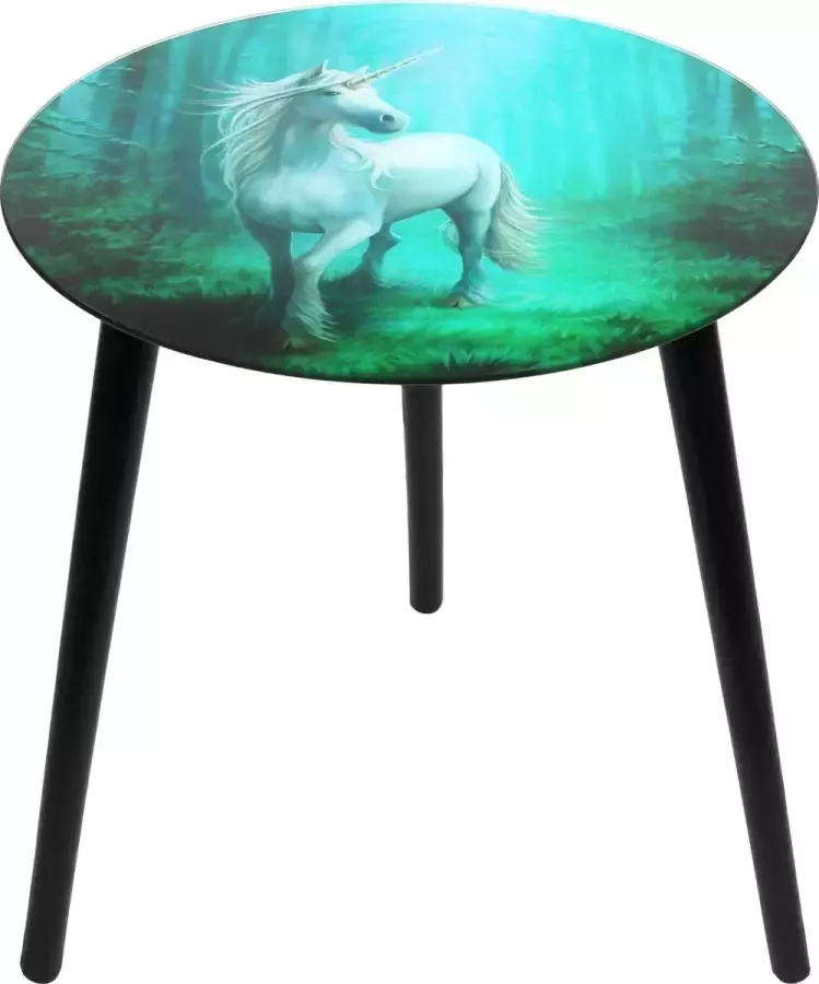 Anne Stokes Collection Anne Stokes Glazen tafel Forest Unicorn Groen