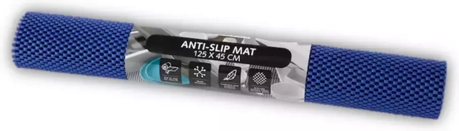 Antislip Multifunctionele Non Slip Gripmat – Donker Blauw – 30x150cm Niet Klevende mat Gaas Patroon voor Bureaus en Keukenlades