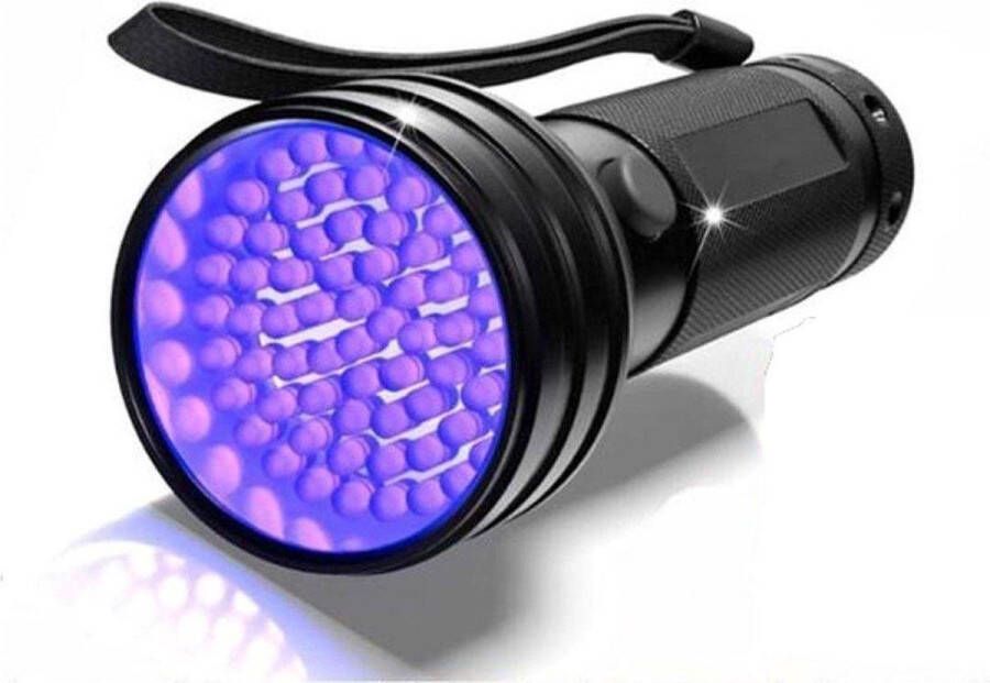 Apeiron UV Lamp UV zaklamp 51 Ultra Violet LED's Blacklight Zaklamp