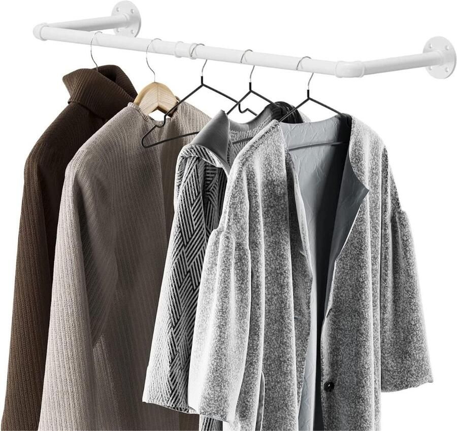 ApexArte Industriële Kledingrek Met Pijpen en Plank - Foto 3