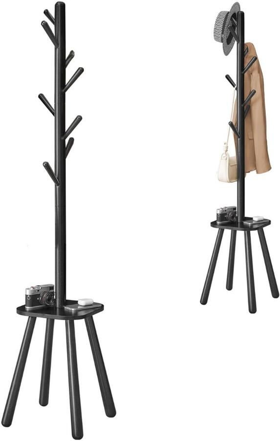 ApexArte Kapstok Staand Garderoberek Kledingrek Haken- Industrieel