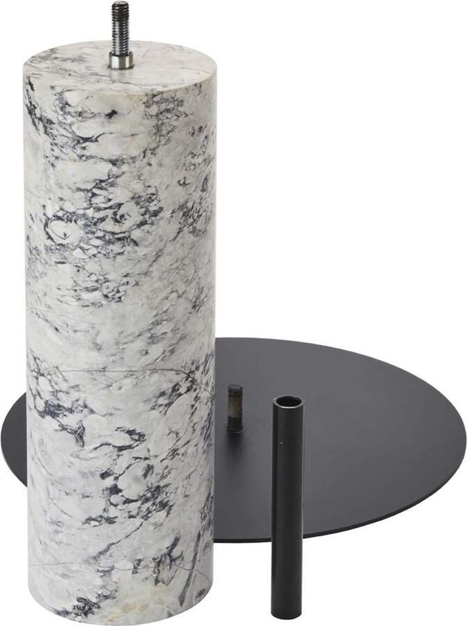 Aquanova Nero Bijzettafel Alba. Zwart Grijs Natuursteen