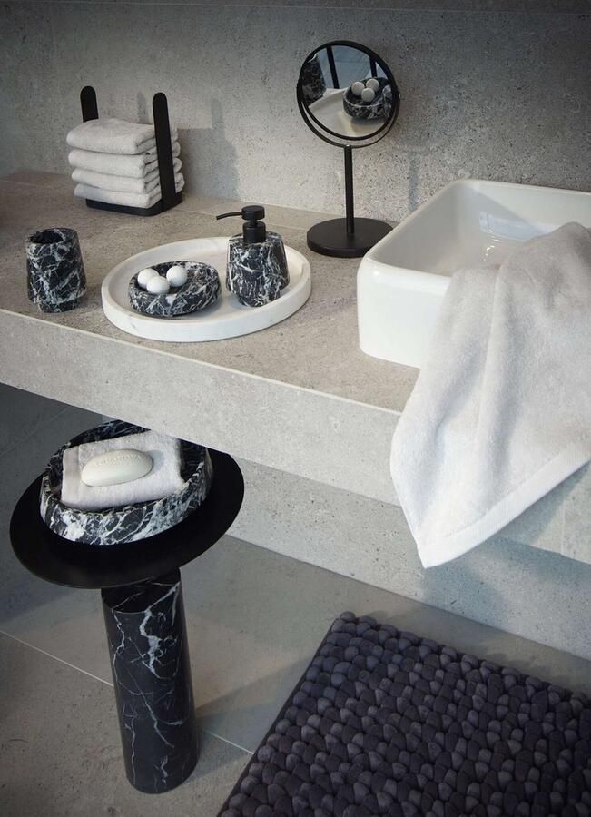 Aquanova Nero Bijzettafel Black Zwart Natuursteen