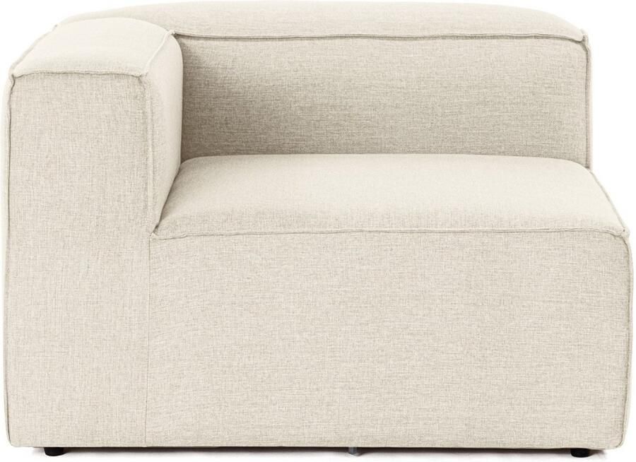 Dimehouse Lounge Hoek element links modulaire bank Fora ecru Linnen Modern 107 x 66 x 105 cm - Foto 2