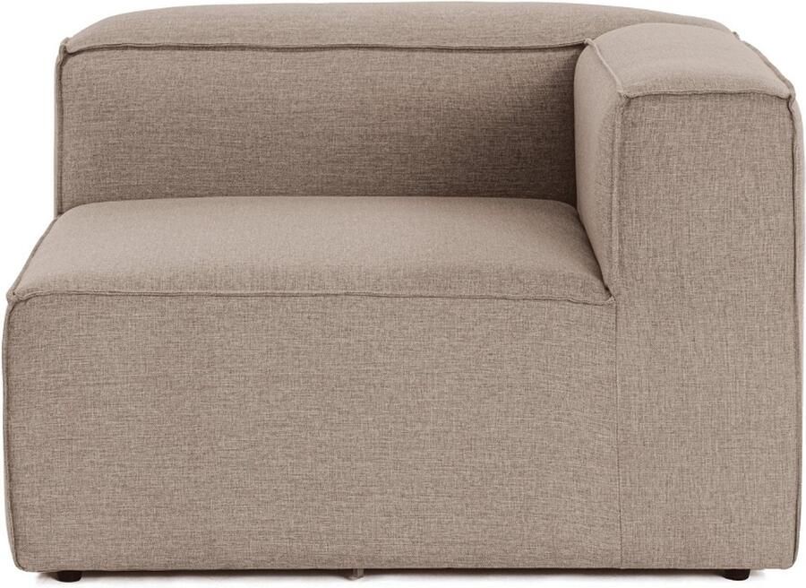 Dimehouse Lounge Hoek element rechts modulaire bank Fora bruin Linnen Modern 107 x 66 x 105 cm - Foto 2
