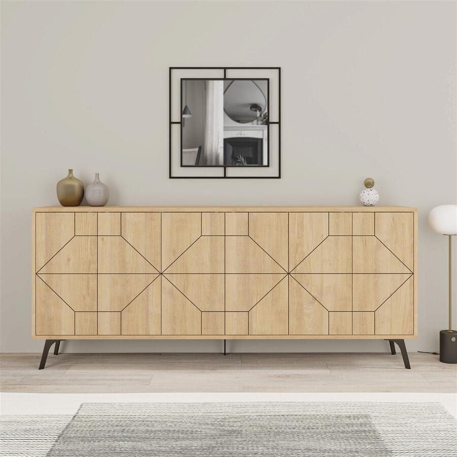 Arabic House Dressoir Dune Melamine Naturel 184cm