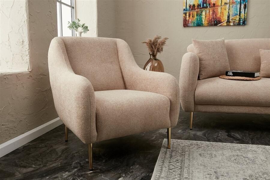 Arabic House Fauteuil Simena Beige Goud