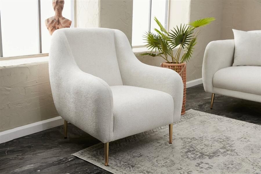 Arabic House Fauteuil Simena Crème Goud